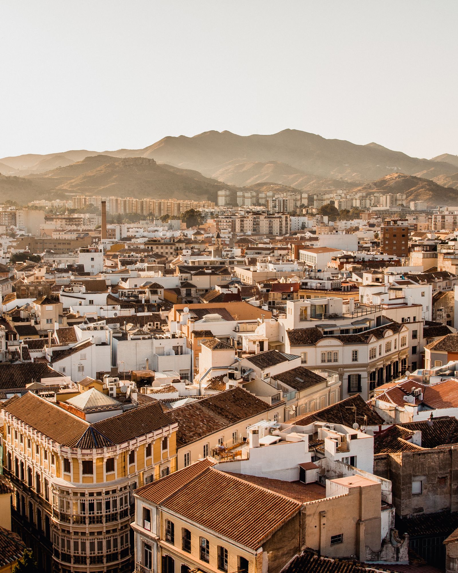 Rent a car in Málaga: a hire car on a coastal road along the Costa del Sol
